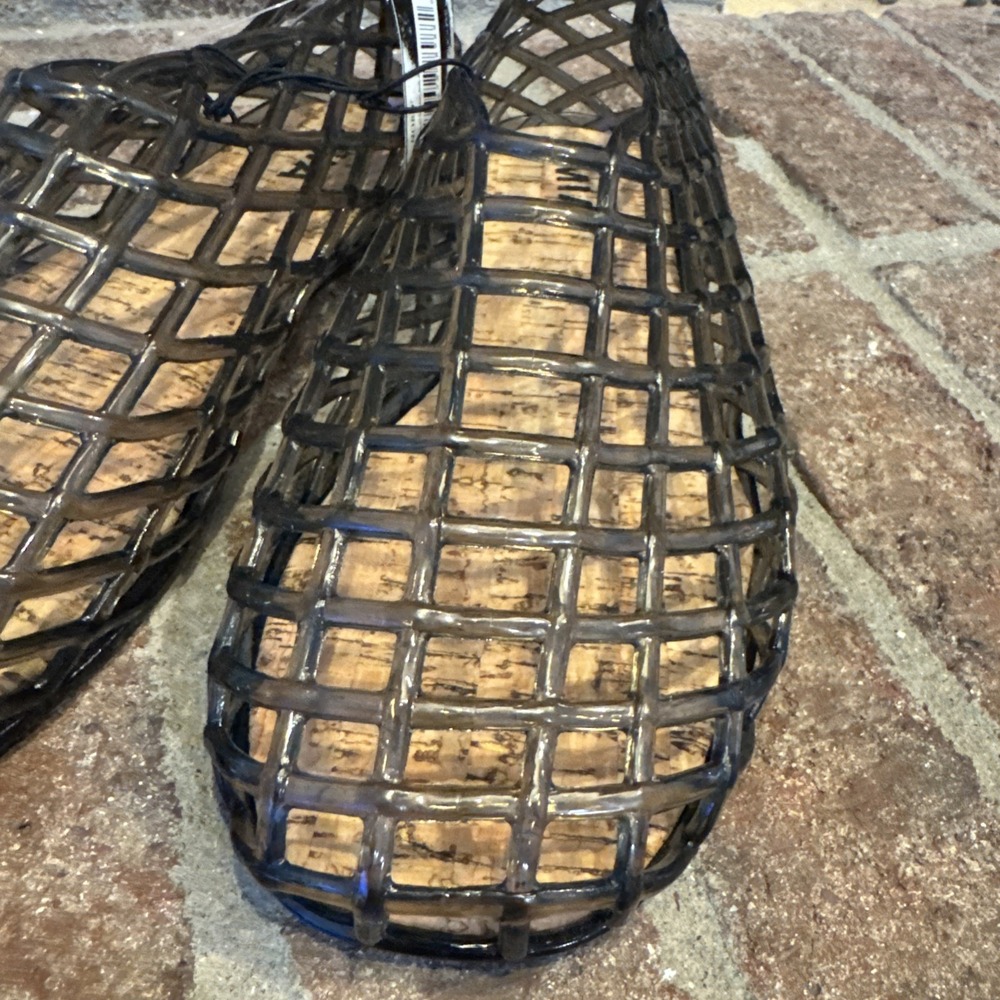 MIA Womens Darleene Jelly Mesh Slip On Flat Open Grid Rubber Shoes Gray Sz 10 - Picture 6 of 15